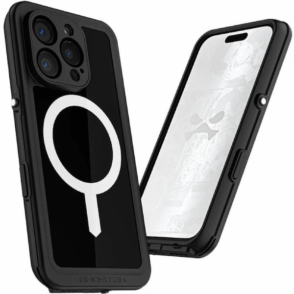 Ghostek iPhone 16 Pro Nautical Slim Waterproof Case With MagSafe - Black