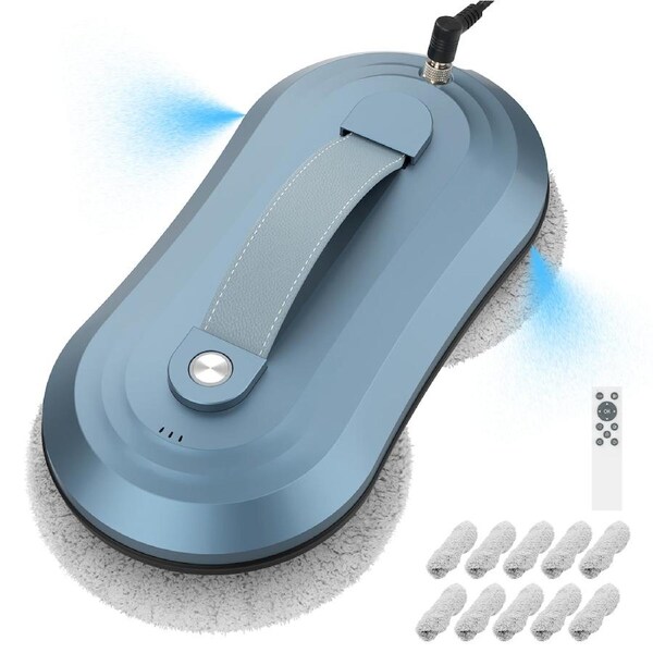 Advwin Window Cleaner Robot, Automatic Cleaning Robot Window Washer with Dual Water Spray Technology, 2800Pa Suction Electric Window Cleaner