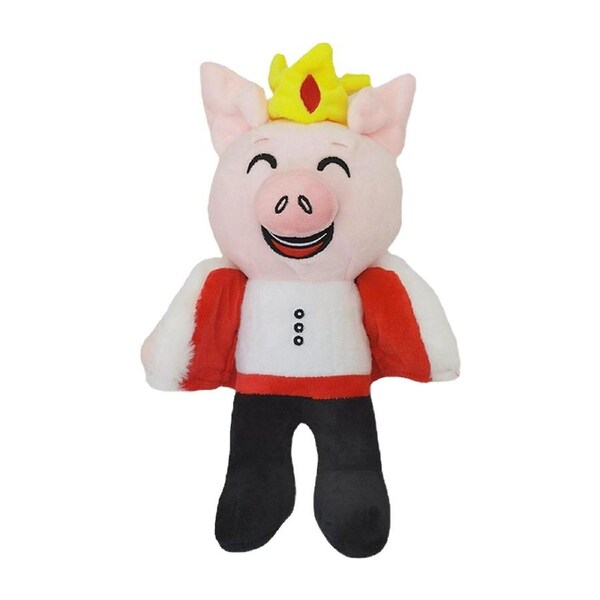 Hot Game Technoblade Plush Sitting Black White Lamb Plushies Stuffed Dolls,cute Piggy Plush Doll For Dsmp/mcyt Fans Birthday Gift