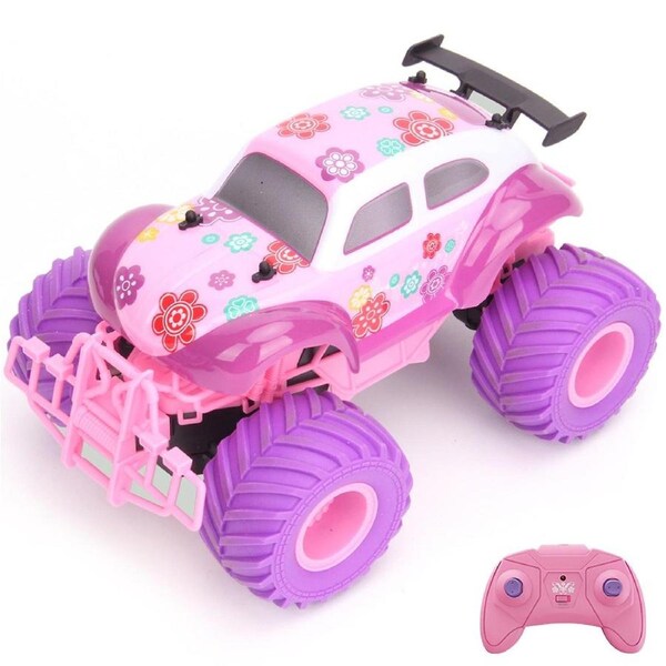 Remote Control Car for Girls 2.4GHz Cute Pink Purple Remote Control Climbing Car Rechargeable Off-Ro