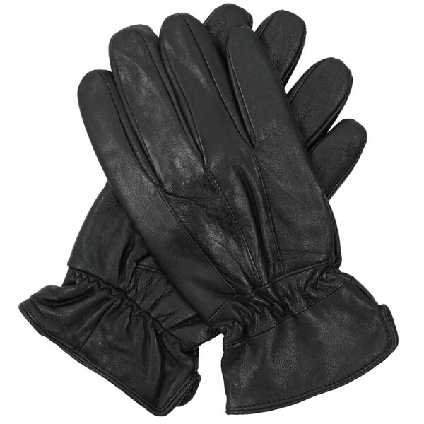 3M THINSULATE Mens Genuine Leather Gloves Patch Thermal Lining Warm Winter - Black M
