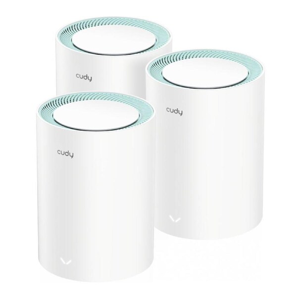 Cudy M1300 AC1200 WiFi Gigabit Mesh Solution with Gigabit Port (3-Pack)