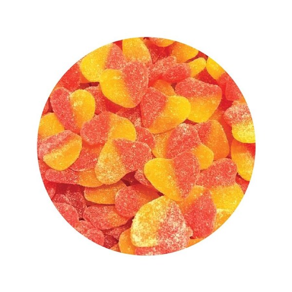 Bulk Trolli Sour Peach Hearts 2kg x 1