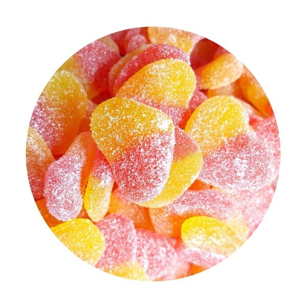 Lolliland Sour Peach Hearts 100 Pieces 1kg x 1
