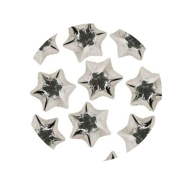 Lolliland Chocolate Stars Silver Foil 120 Pieces 1kg x 1