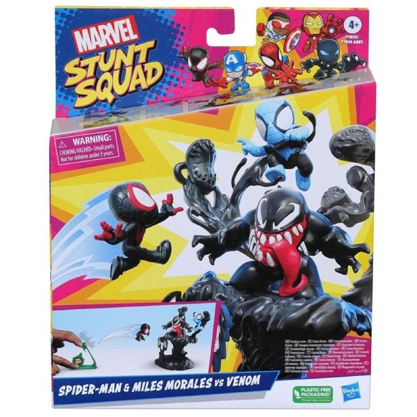 Marvel Stunt Squad Spider-Man and Miles Morales Vs Venom