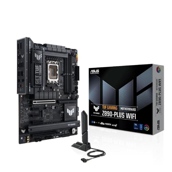 [TUF GAMING Z890-PLUS WIFI] Asus Motherboard, for Intel CPU, DDR5, LGA1851, ATX MB