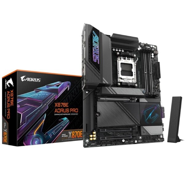 Gigabyte X870E AORUS PRO Motherboard, for AMD CPU, DDR5, AM5, ATX MB