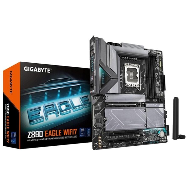 Gigabyte Z890 EAGLE WIFI7 Motherboard, for Intel CPU, DDR5, LGA1851, ATX MB