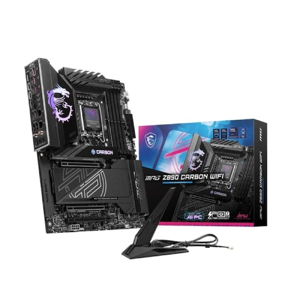 MSI MPG Z890 CARBON WIFI Motherboard, for Intel CPU, DDR5, LGA1851, ATX MB