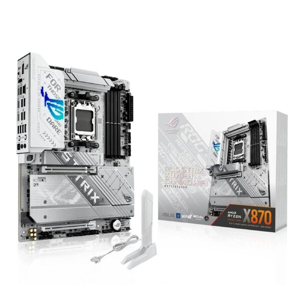 Asus ROG STRIX X870-A GAMING WIFI Motherboard, for AMD CPU, DDR5, AM5, ATX MB
