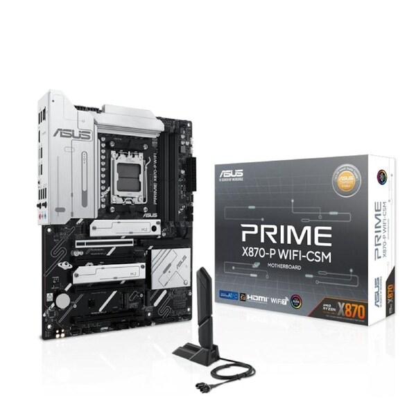 [PRIME X870-P WIFI-CSM] Asus Motherboard, for AMD CPU, DDR5, AM5, ATX MB
