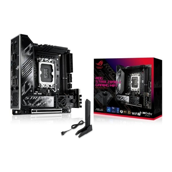 Asus ROG STRIX Z890-I GAMING WIFI Mini-ITX Motherboard, for Intel, DDR5, LGA1851
