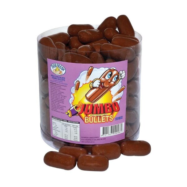 Jumbo Milk Choc Bullets 120 Pieces x 1