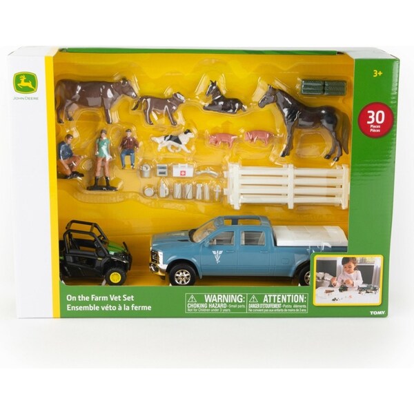 John Deere 1:32 On the Farm Vet Set Kids/Children Interactive Playset Toy 3y+