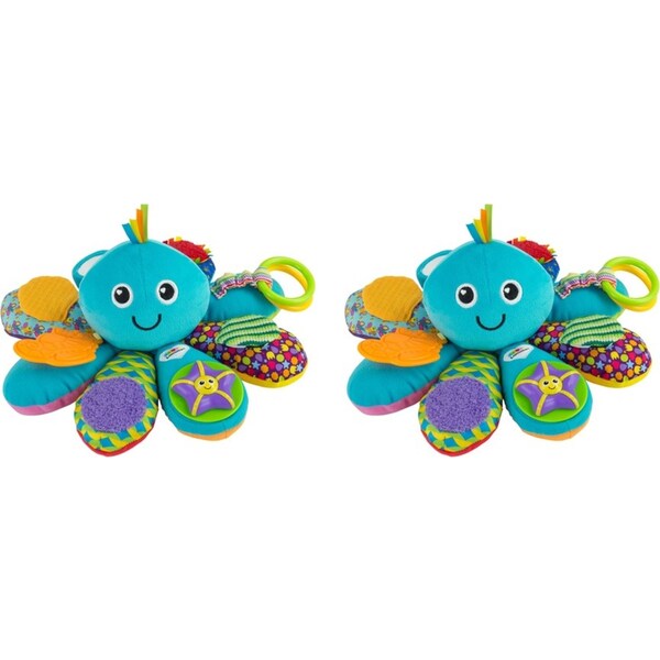 2x Lamaze 22x21cm Octivity Time Infant/Baby/Toddler Activity Soft Plush Toy 6m+