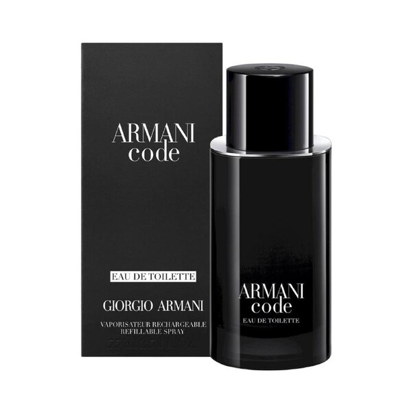 Giorgio Armani Code Homme 75mL Refillable Eau De Toilette Fragrance Spray