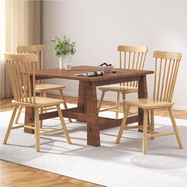 ALFORDSON 4x Dining Chairs Kitchen Lounge Cafe Retro Solid Wood Modern Oak