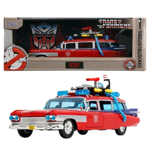 Hollywood Rides Ghostbusters ECTO-1 X Optimus Prime Mash-up 1:24 Scale Diecast Vehicle