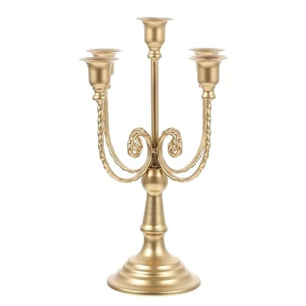 Vintage European Metal Candle Holder Decorative Ornament for Home Hotel Props