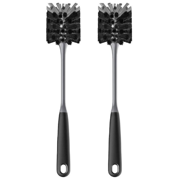 MR.SIGA Long Handle Bottle Cleaning Brush, Cleaning Brush for Water Bottle, Glassware, 2 Pack