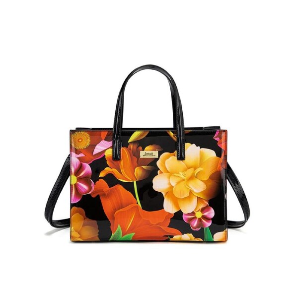 Serenade - SN99-0821 Cordelia Patent Grip leather bag