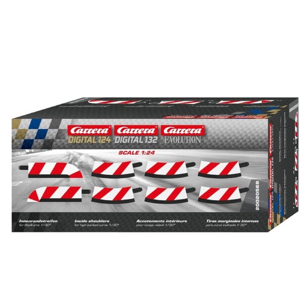 Carrera Inside Shoulder High Banked Curve 1/30 (8pcs) (To Suit Evo/132/124)