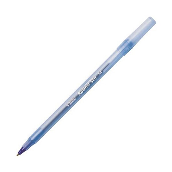 Bic Round Stic Medium Point Pens (Box of 12)