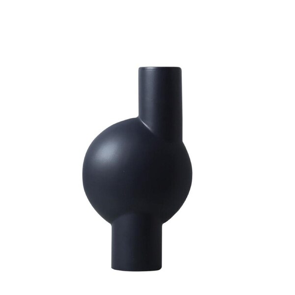 SOGA 17x32cm Medium Ornament a modern abstract vase decorative object unique shape with narrow neck for Home Decor