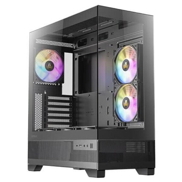 Antec CX700 ARGB Black, ATX, USB Type-C 3.2 Gen 2, Tool Free Panels, Vertical Cooling, 3x 120mm PWM ARGB Fans, Heat dissipating Gaming Case