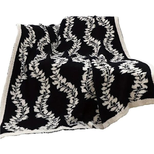 SOGA 130x170cm Throw Blanket Retro Vine Pattern Casual Stylish Cozy