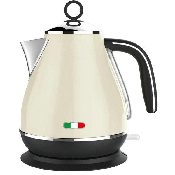 Vintage Electric Kettle Cream 1.7L Stainless Steel Auto OFF 2200W