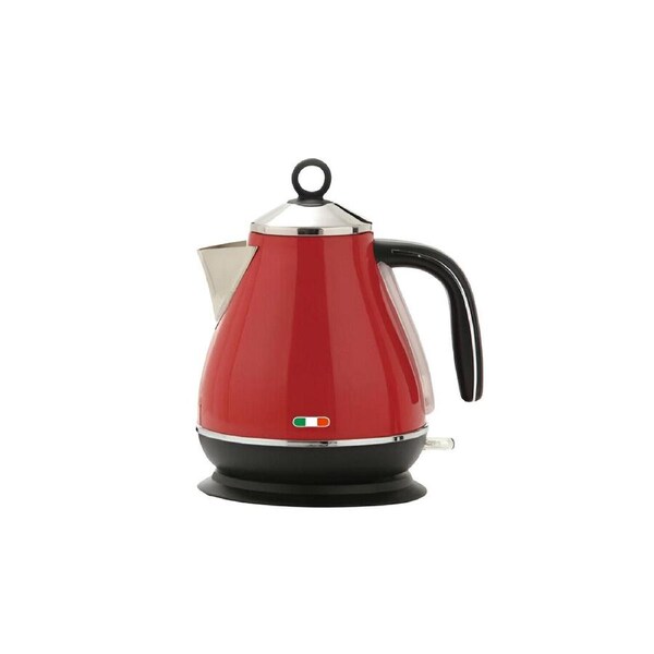 Vintage Electric Kettle Red 1.7L Stainless Steel Auto OFF 2200W
