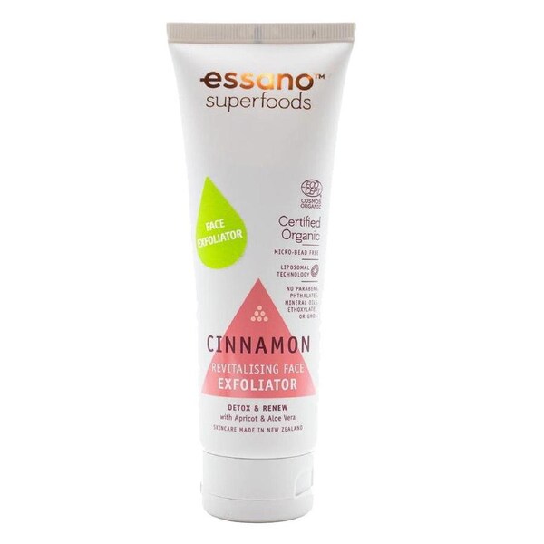 Essano Superfoods Certified Organic Cinnamon Revitalising Face Exfoliator 100ml