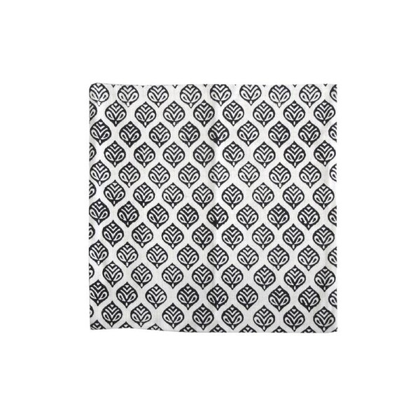 Bowen Black Printed Cushion Cover 43 x 43cm