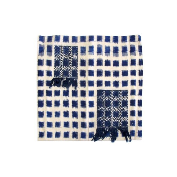 Bondi Blue Embroidered Applique Cushion Cover 43 x 43cm