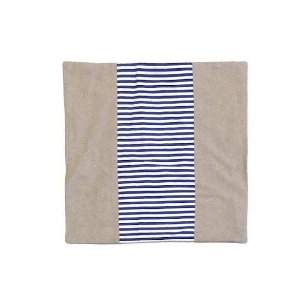Emerald Blue Striped Cushion Cover 43 x 43cm