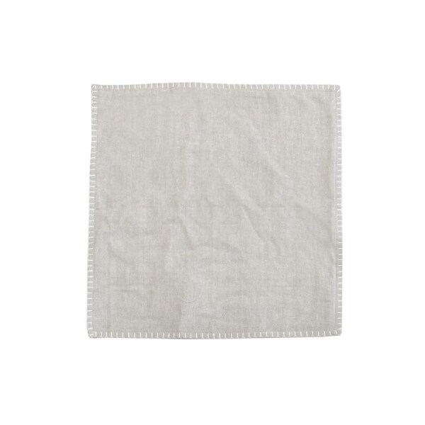 Matira Beige Flannel Textured Cushion Cover 43 x 43cm