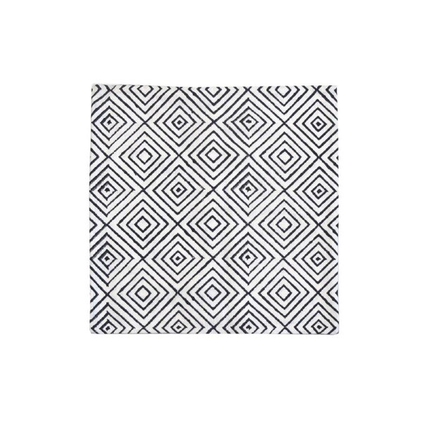 Mavis White Diamond Pattern Cushion Cover 43 x 43cm