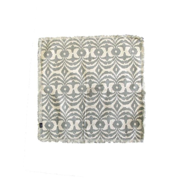 Penny Grey Fringed Cotton Cushion Cover 43 x 43cm