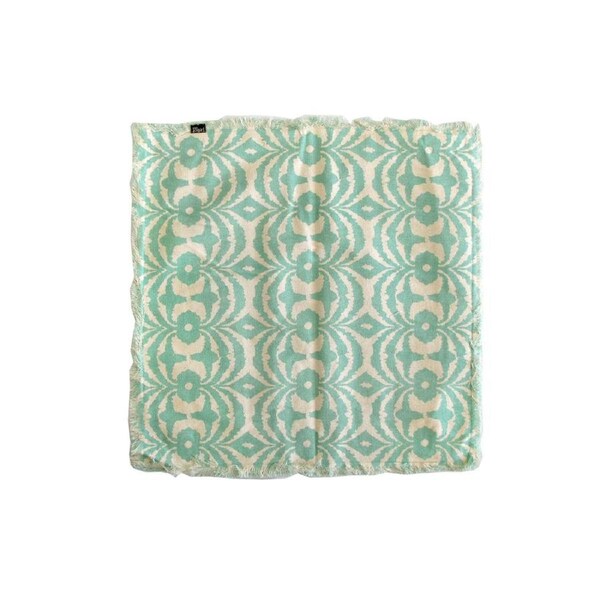 Penny Mint Fringed Cotton Cushion Cover 43 x 43cm