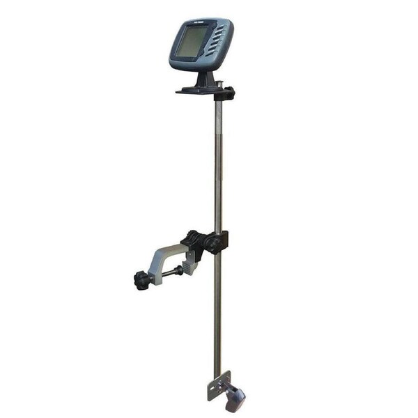 Universal Portable Transducer Bracket & Fishfinder Mount (Clamp Mounted)