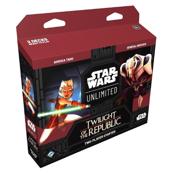 Star Wars Unlimited: Twilight of the Republic Trading Card Two Player Starter Set