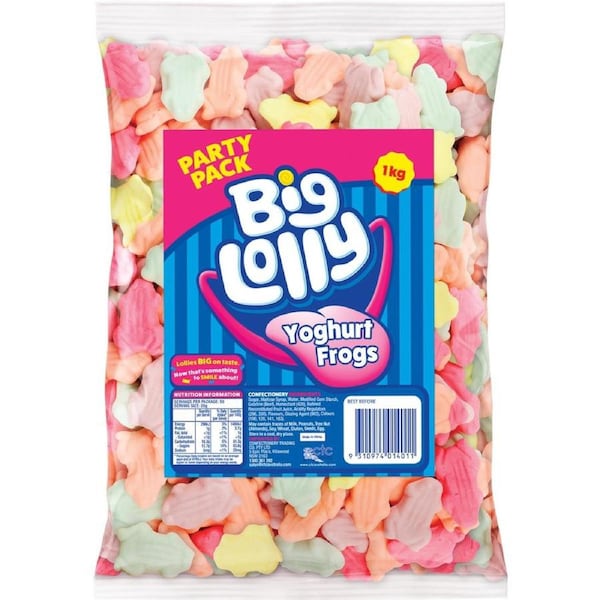 Big Lolly Yoghurt Frogs 1kg x 1