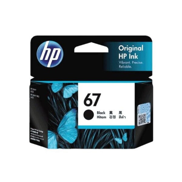 HP 67 Black Ink Cartridge Toner 3YM56AA Genuine Original