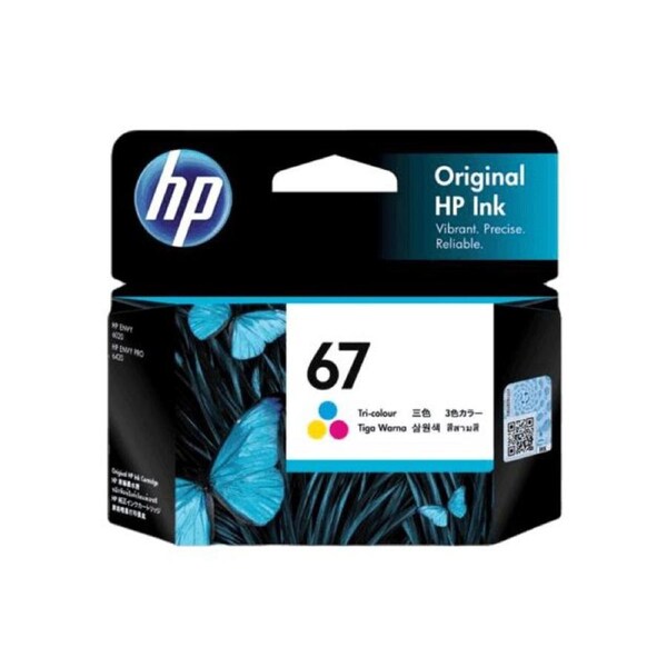 HP 67 Ink Cartridge Toner Tri 3 Colour Cyan Magenta Yellow 3YM55AA Genuine Original