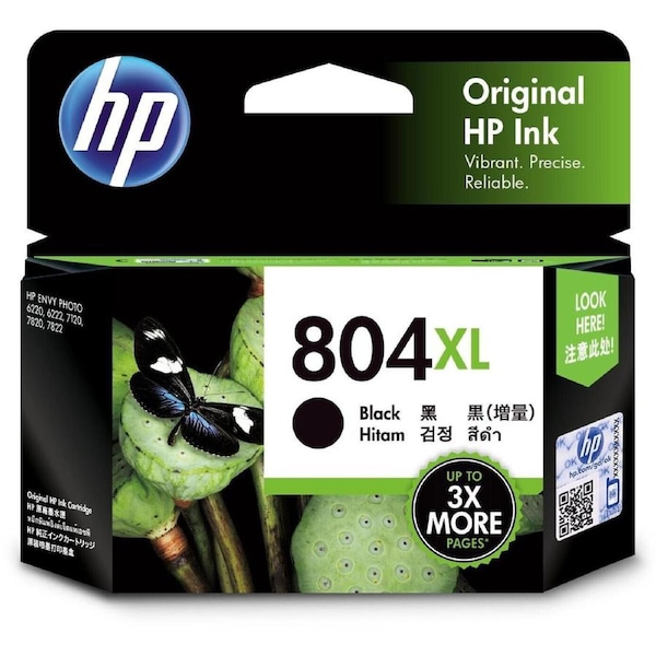 HP 804XL Black Ink Cartridge Toner T6N12AA Genuine Original