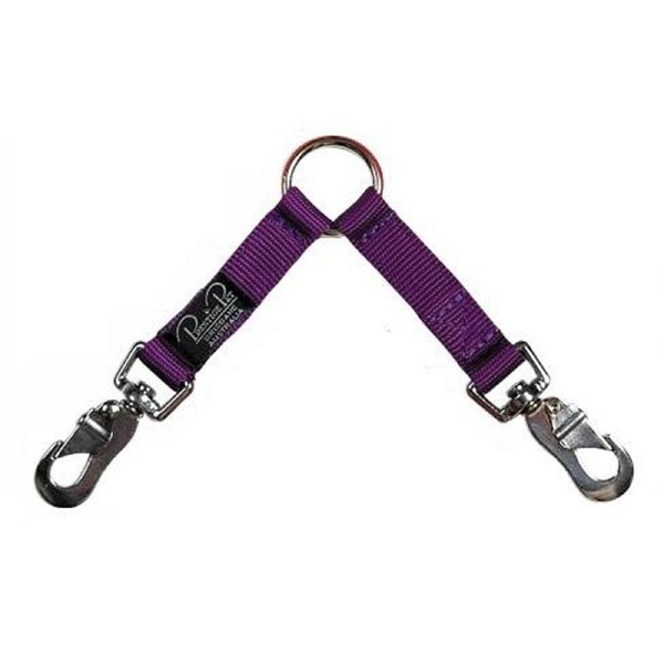 Prestige Pet Two-Dog Coupler Leash Attachment Purple 3/4 Inch x 61cm