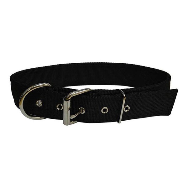 Prestige Pet Wide Nylon Adjustable Dog Collar Black 51cm