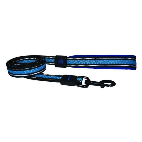Scream Reflective Padded Dog Leash Loud Blue 2.5 x 120cm